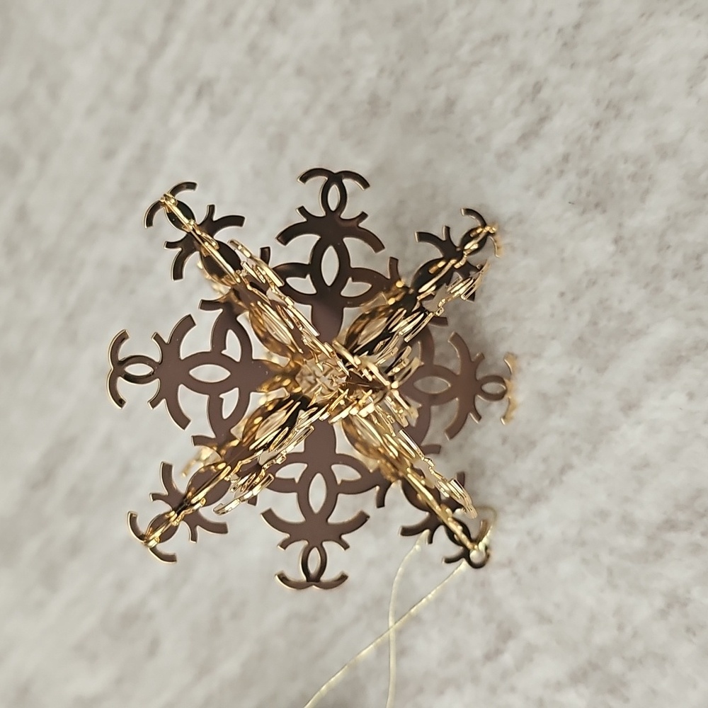 Chanel Gold Christmas Ornament - Picture 3 of 3